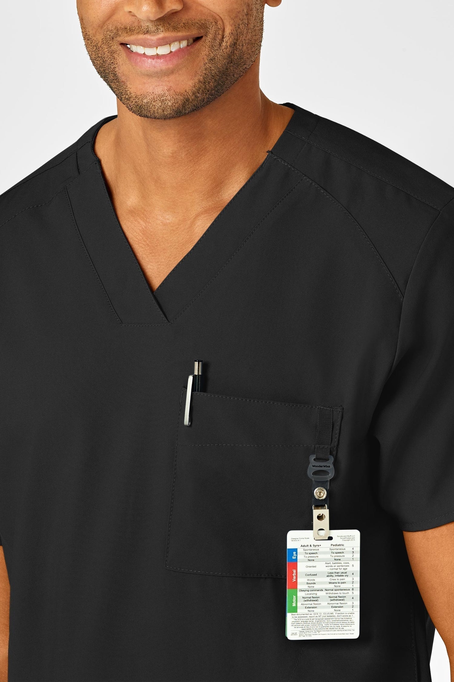 W123 – Tenue médicale – Noir – Homme