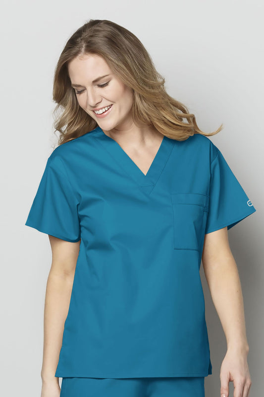 Wonderwork - Blouse médicale - Femme - Bleu turquoise