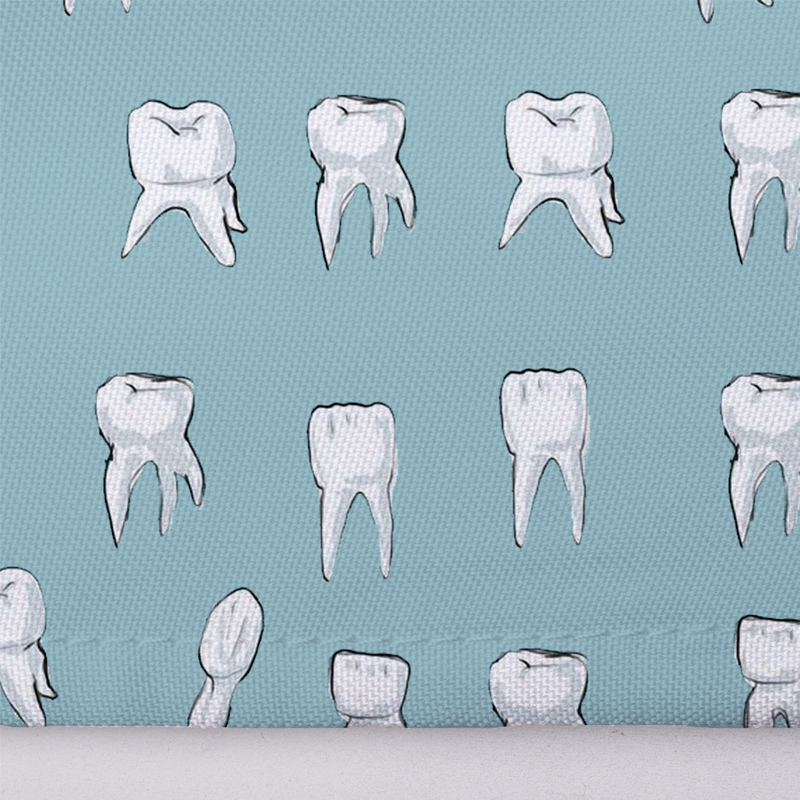 Calot Chirurgien dentiste – Vert turquoise à motif dents - Médecina